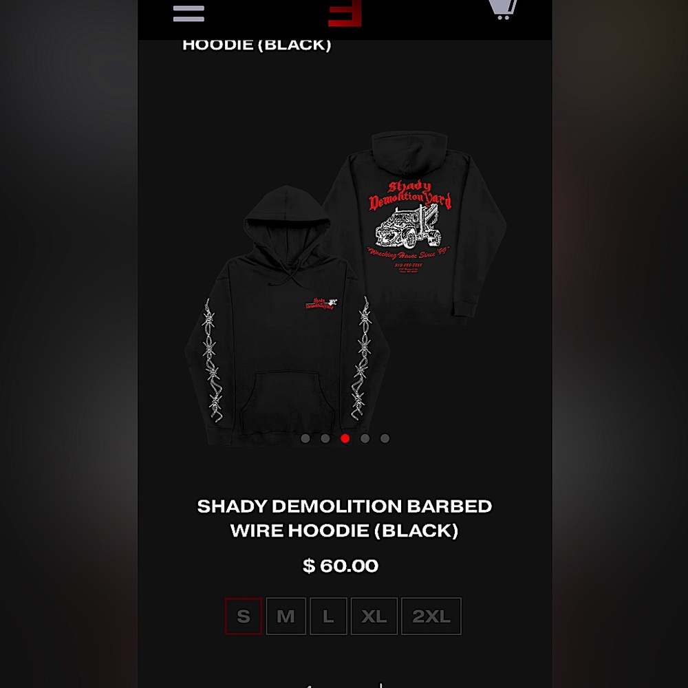 Eminem Shady Demolition Officially Licensed Hoodie * SOLD OUT